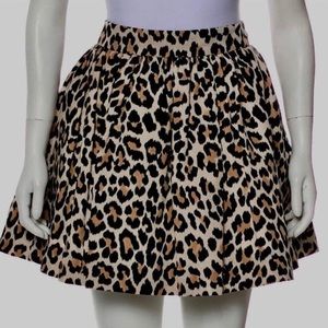 Kate Spade Leopard Animal Print Skirt 8